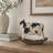 Polystone Cow Decorative White Sculpture