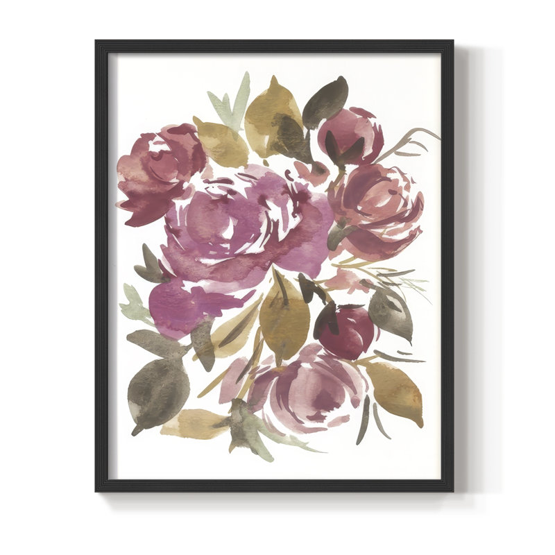 «Spring Fling Bouquet III», H 21 po x l 17 po, Noir
