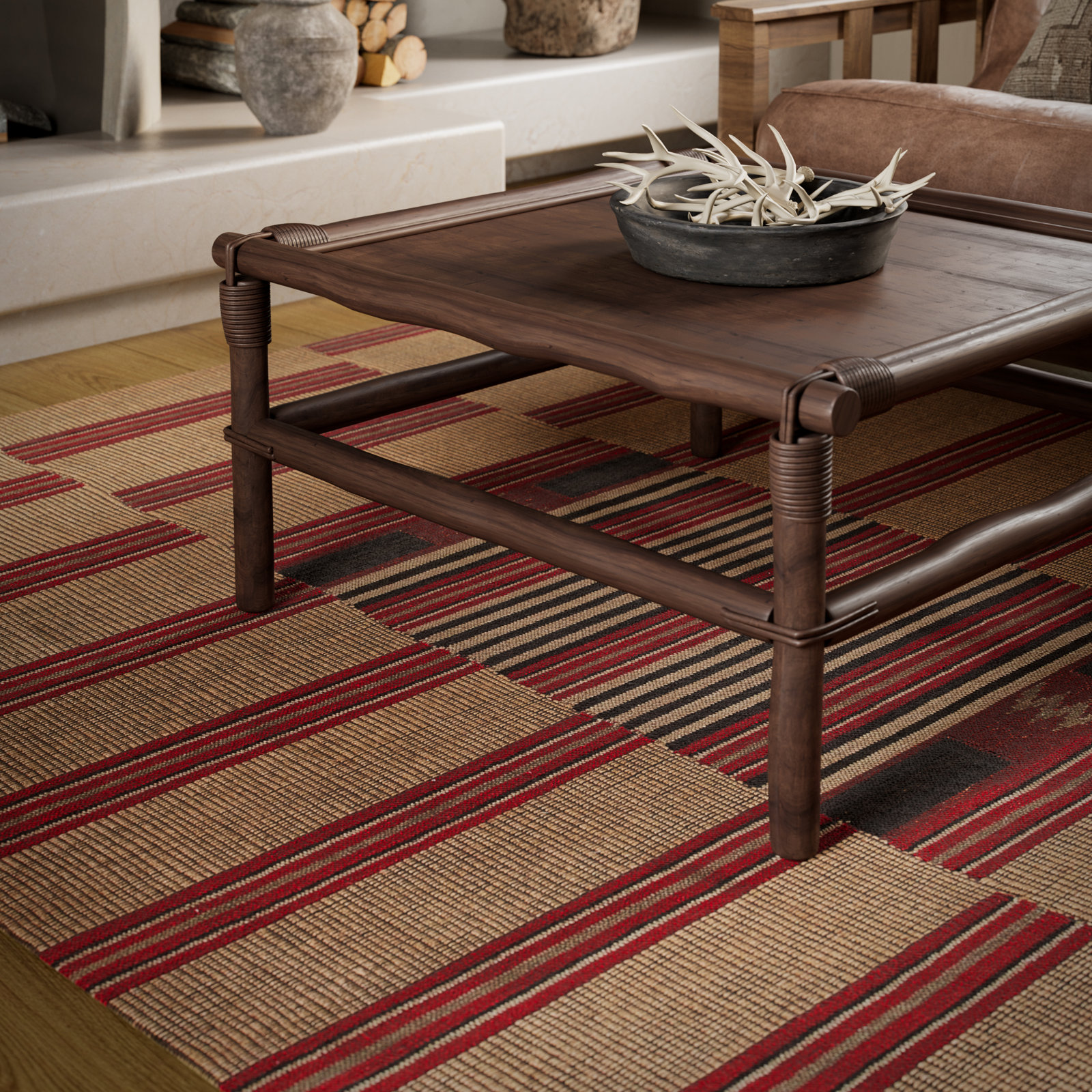 Adobe Flatweave Area Rug, Rectangle 6' x 9'