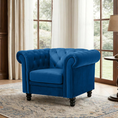 Gazim 42.52“ Wide Tufted Chesterfield Chair Accent Chair