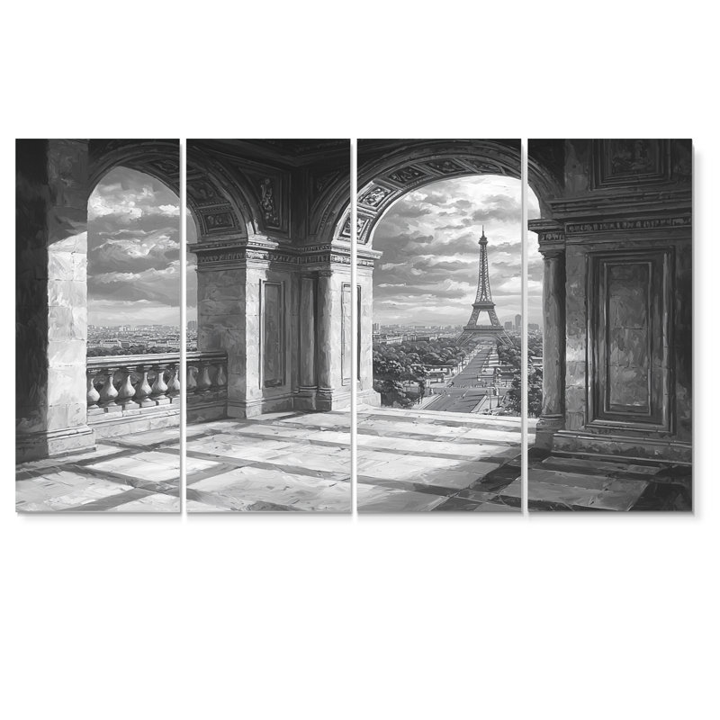 Ensemble de toile sur toile Paris de Paris, H 32 po x l 64 po