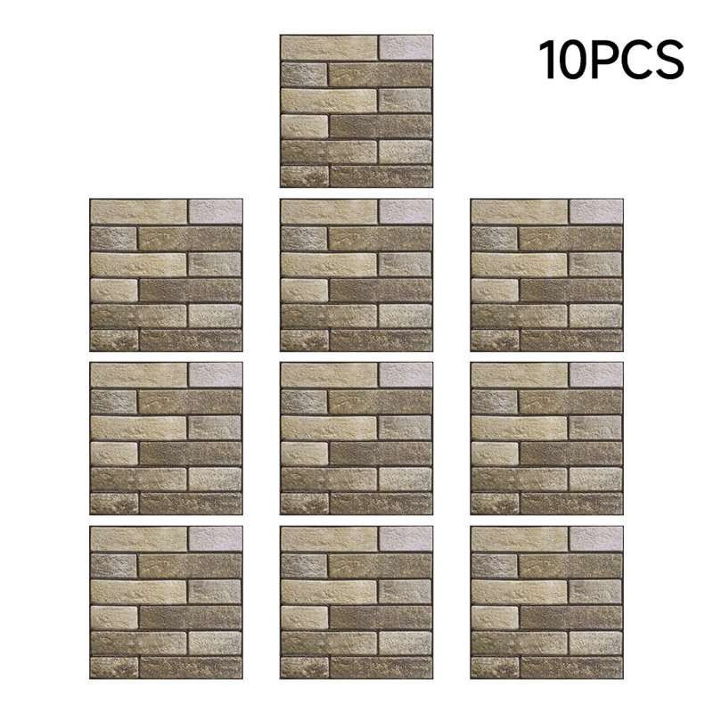 Wallpaper Tile, Brown, 30cm L x 30cm W
