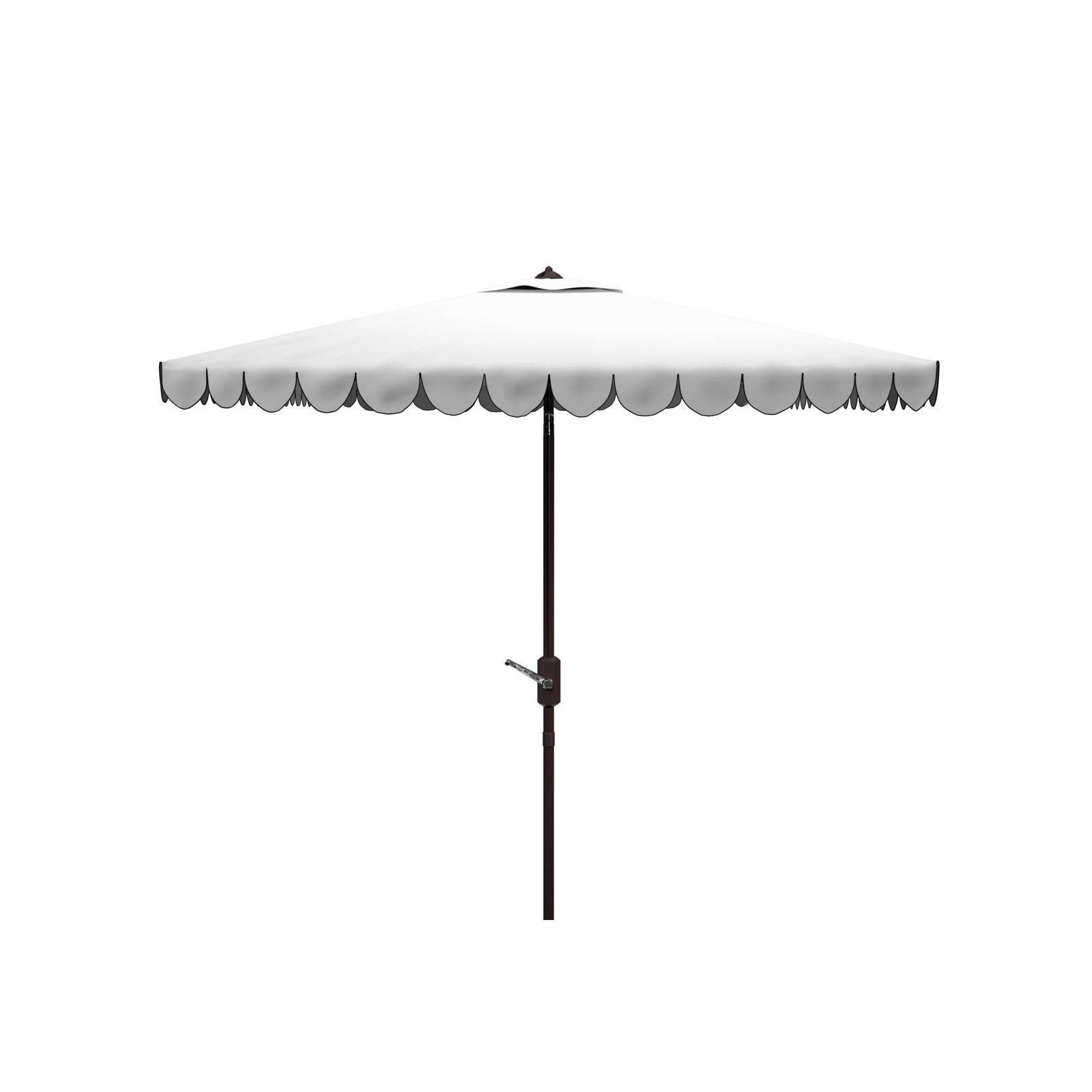 Teo 90'' Outdoor Umbrella, White/Black