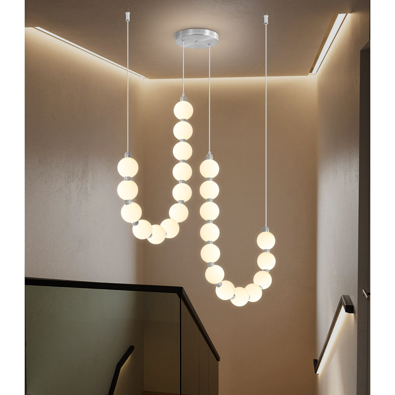Luminaire 24 lumières à DEL 24 lumières, Argent argent