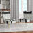Upholstered Floral Side Chair - Modern floral Accent Chair-90396769