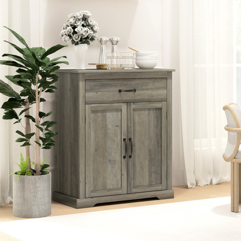 Buffet HOMcom, armoire de rangement de style café avec tiroir, armoire d'appoint avec portes doubles et tablette réglable