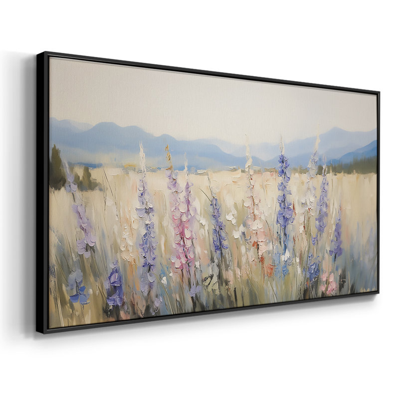 Série paysage - CXIX - Toile tendue avec châssis encadré - Prêt à être accroché, Noir, H 21 po x l 41 po