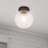 Prismatic 1-Light Flush Mount - Black-767213065