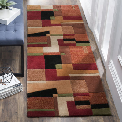 Charbonneau Drive Hand Tufted Wool Geometric Rug