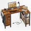 Bureau d'ordinateur en L avec tiroirs et tablettes de rangement Cheshire Outlets-1421181445-1417777655