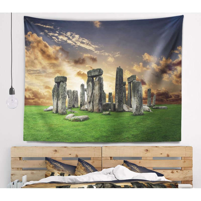 Photographie de paysage stonehenge tapisserie, H 32 po x l 39 po
