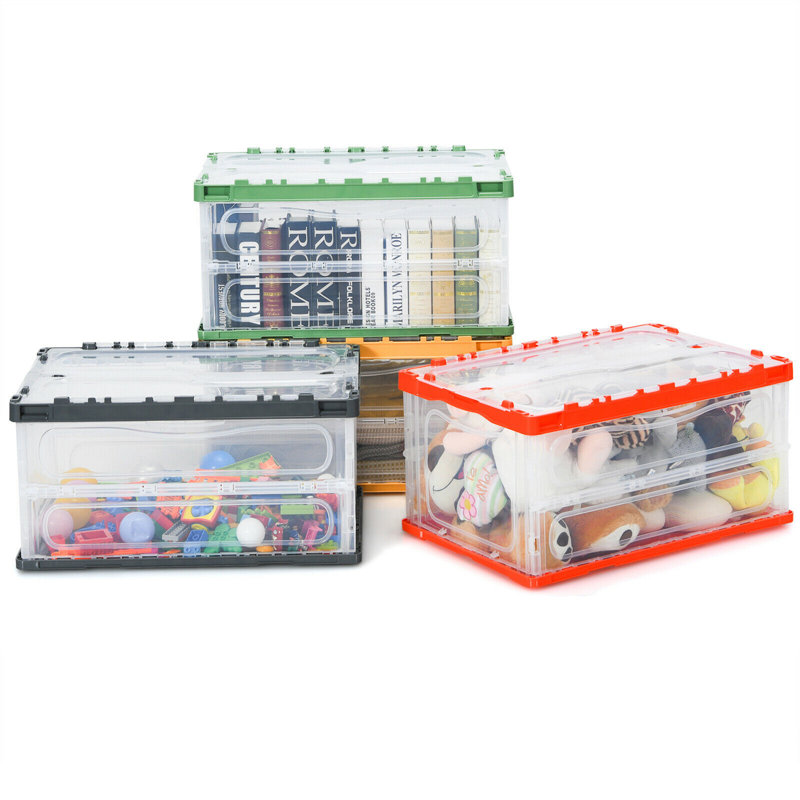Ensemble de boîtes en plastique, H 13,5 po x l 25,5 po x P 17 po