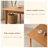 Modern Burlywood Rectangular Solid Wood Dining Table-1777086189