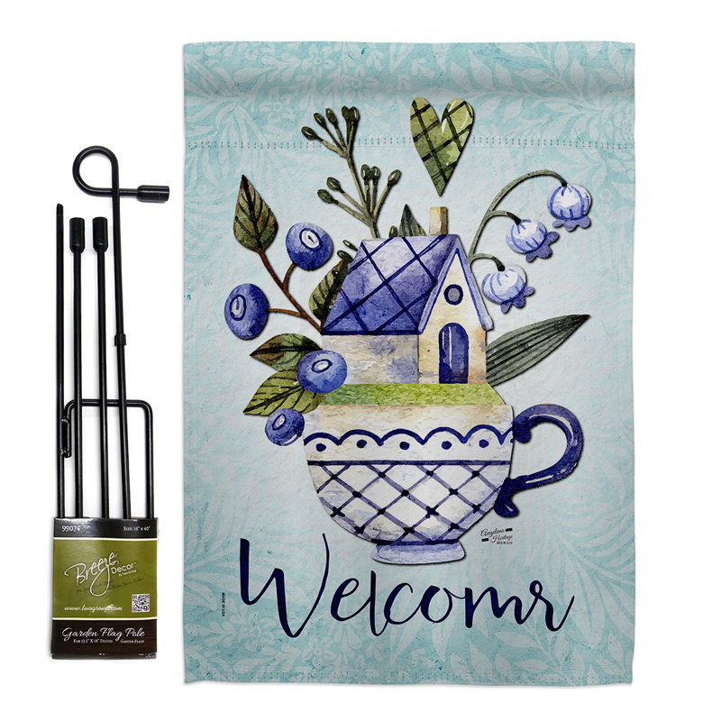 Ensemble de drapeaux en polyester 18 x 13 pi Sweet Home