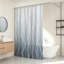 Rideau de douche à rayures ombrées pour salle de bain, en polyester imperméable avec ourlet lesté, design élégant à dégradé, lavable à la machine, œillets antirouille-1350164777