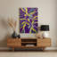 Abstract Figurative 77 Purple Metal Wall Art-1517445101
