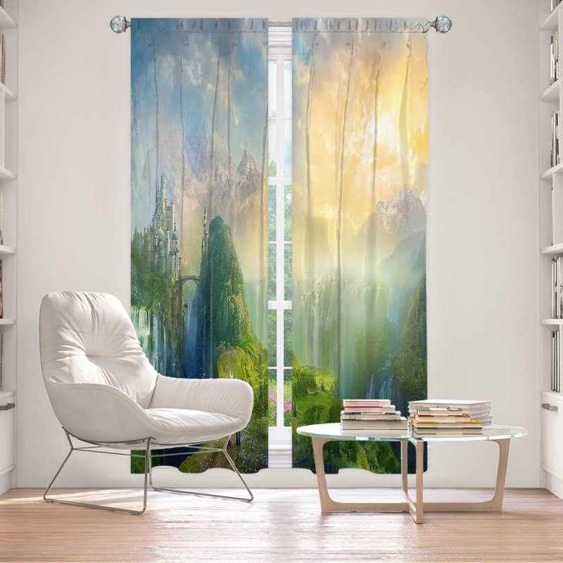 Extli Room Darkening Curtain Pair, 20" W x 52" L