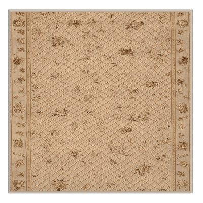 Tapis brun français lavable à la machine