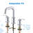 Kinzie 8 in. Widespread 2-Handle Bathroom Faucet with Metal Touch Down Drain-118673177