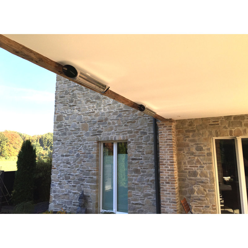 Olvera Patio Heater, Matt Brushed Nickel, 2,000W