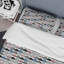 Demi-lunes bleues, roses et noires - Ensemble de housse de couette moderne - Microfibre de polyester-1155464102