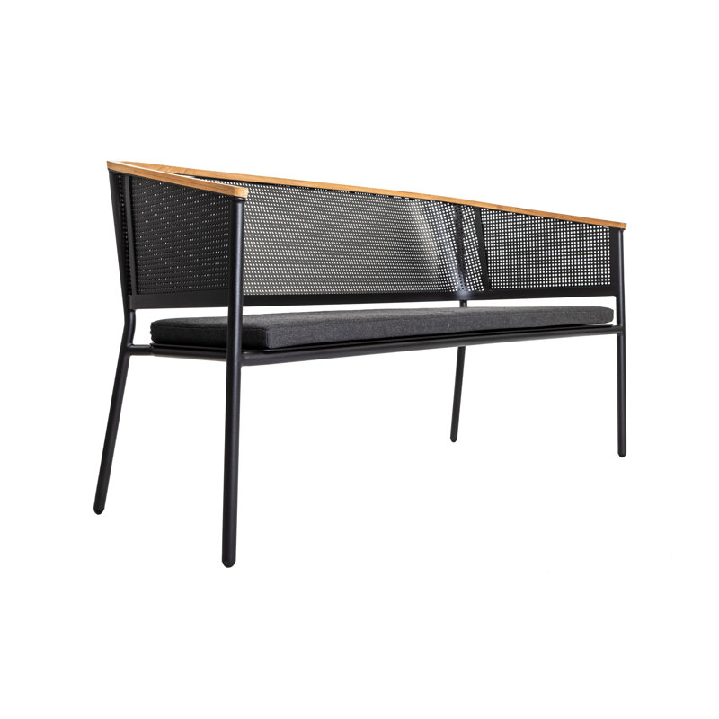 Riad Outdoor 2 - Seat Loveseat, Anthracite, Sooty