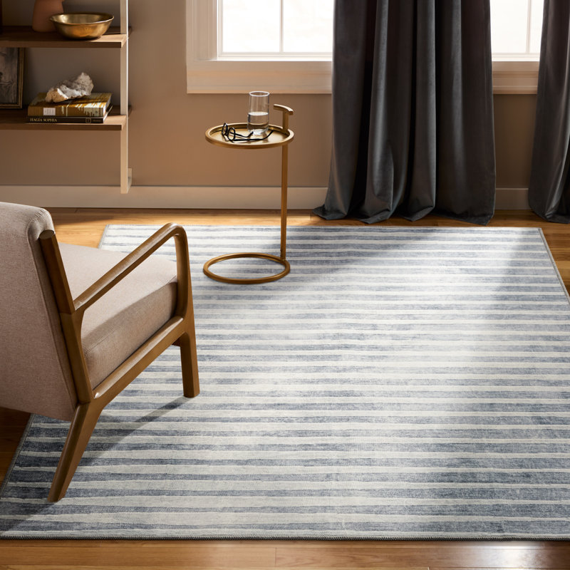 Tapis lavable à la machine avec technologie AirFlo EVERWASH Haven, Gris multi, 5 x 7