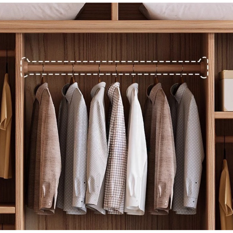 Simple Fashion Wardrobe, 79.13" H x 97.44" W x 24.25" D