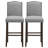 Red Barrel Studio Set Of 2 Nailhead Bar Stools Upholstered Counter Height Stool For Kitchen/dining Room-1792413109-1792413111