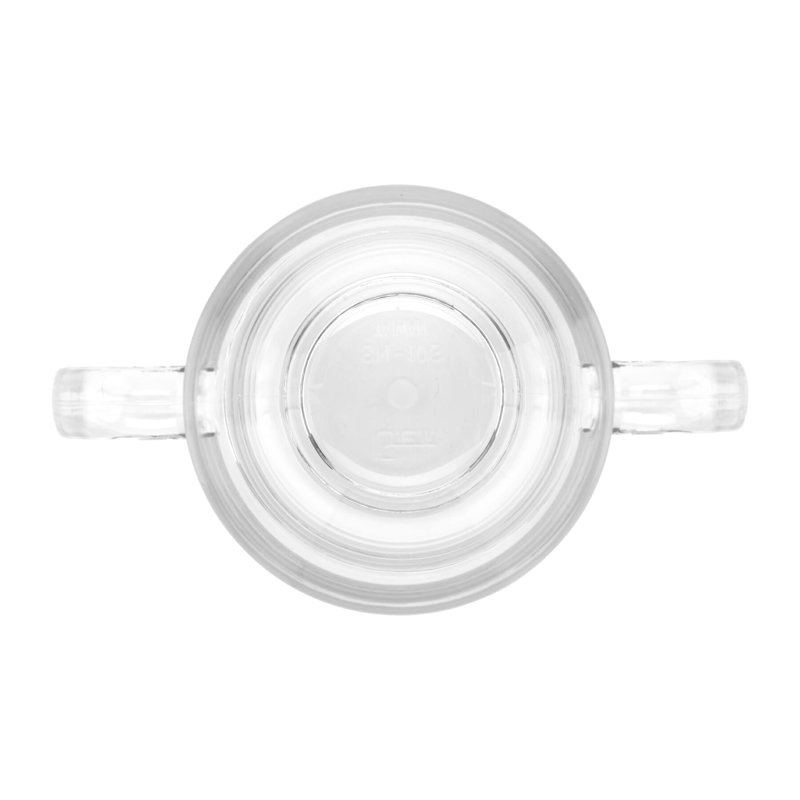 Tasse en plastique GET sans BPA à deux poignées, 8 onces (ensemble de 12), Clair