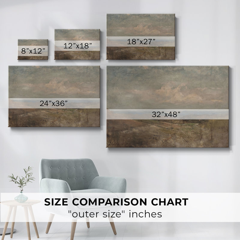 Vintage Landscape-CDXCVI, reproduction d'art sur toile, H 9 po x l 13 po