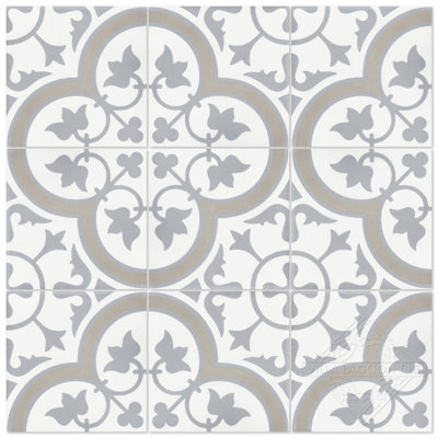 Tulips 7.87 in. x 7.87 in. Matte Tile