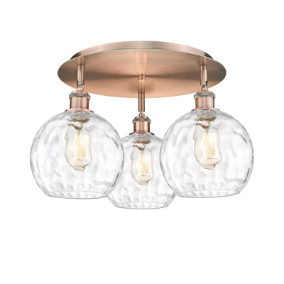 Ambrosane Glass Flush Mount