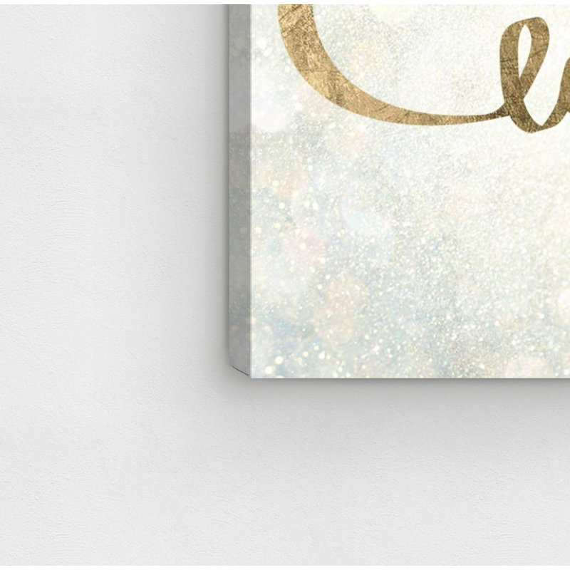 Citations et dictons «Sparkle Love» - impression, H 36 po x l 54 po, Toile tendue