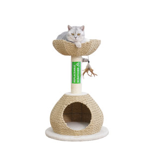 PetPals 23" Handwoven Cat Tree with 2 Levels