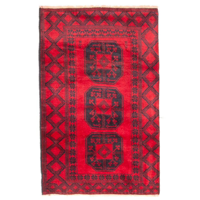 Tapis noir Teimani 2 pi 10 po x 4 pi 6 po