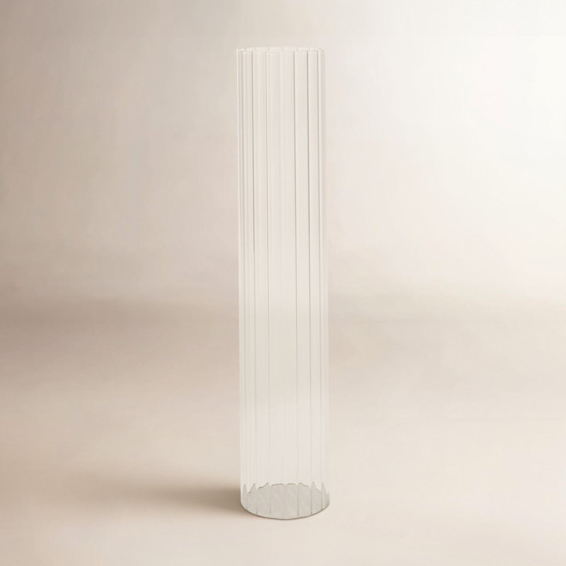 Aric Arcada Optic Glass Sleeve, 17.5" H x 3.5" W x .5" D