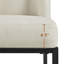 Chaise parsons en lin Bortman