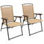 Ensemble de 2 chaises pliantes Baber