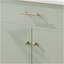 Meuble-lavabo 31 po avec lavabo, armoire de salle de bain avec portes à fermeture en douceur et tablette réglable, conception à profil courbé, pieds en bois d'hévéa, vert-498509852