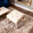 Square Upholstered Rustic Ottoman Bench