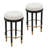 Upholstered Backless Bar Stool with Finished Footrest-1434673768