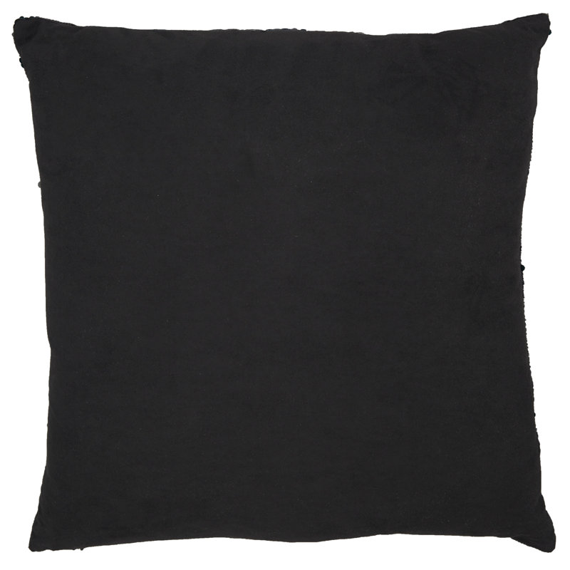 Sequined Throw Pillow, Black