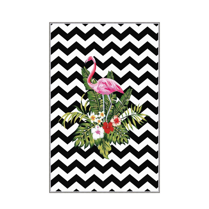 Stylish Hall Carpet 2.6 x 9.8 Feet - 100% Polyester, 0.04 in Pile Height | Antibacterial, Non-Slip PVC Felt Dot Underside | Machine Washable, 3D Digital Print | Perfect for Home Entryways & Living Spaces