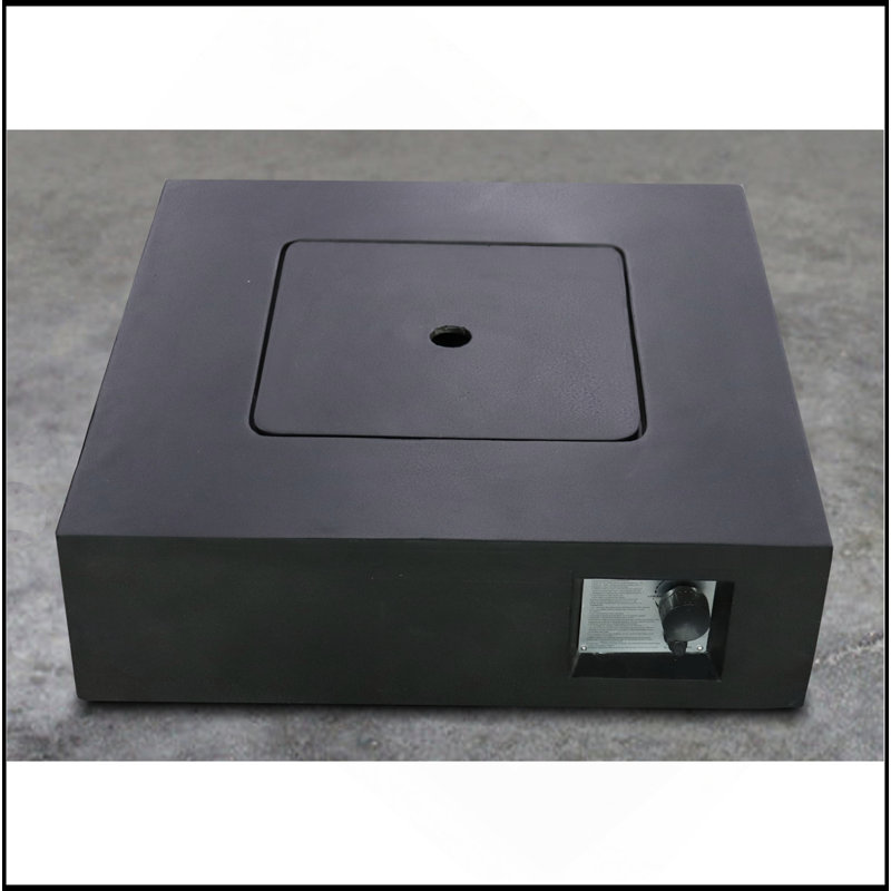 Fiber Reinforced Concrete Propane/Natural Gas Fire Pit Table, Charcoal