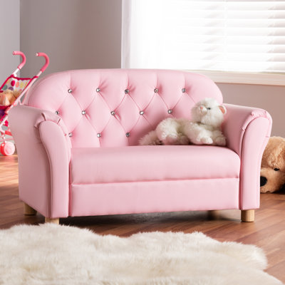 Causeuse en faux cuir pour enfants Hebden