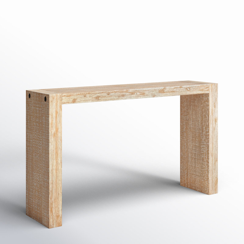 Finnegan U-Shaped Console Table, Natural, 36" H x 64" W x 15" D
