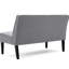 Gris 50 po avec revêtement en tissu, structure en bois massif offrant de la stabilité, lin confortable, design élégant pour votre espace, structure, lin relaxant de haute qualité, décoration intérieure moderne