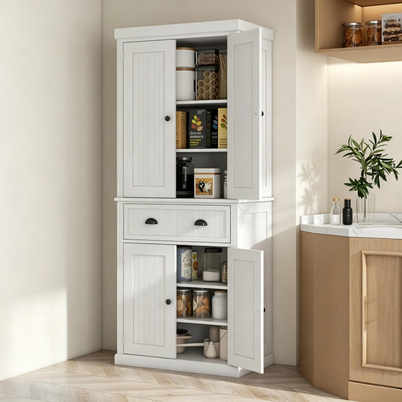 Grand garde-manger blanc Farmhouse
