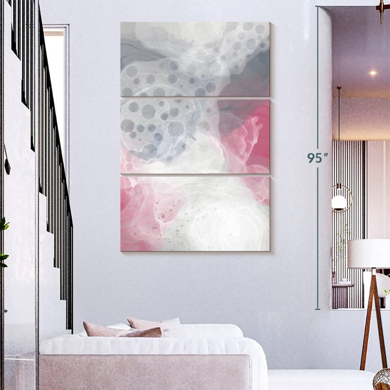 Abstract Water Spots, 74" H x 48" W